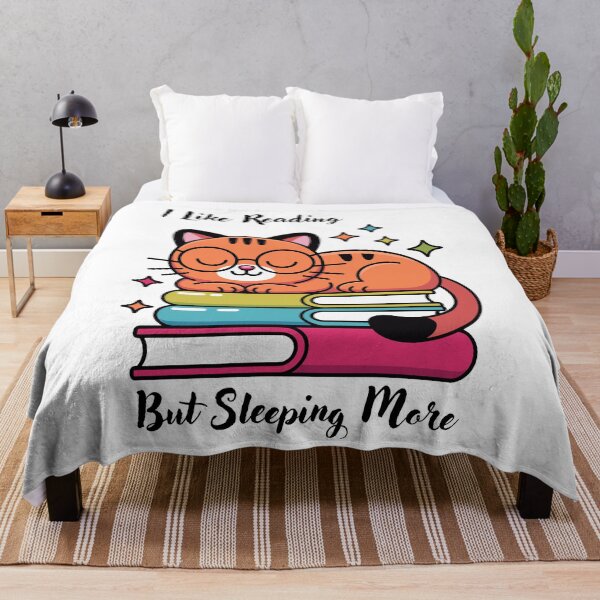 Item preview, I Like Reading But Sleeping More. designed and sold by Dinasshop.