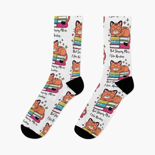 Item preview, I Like Reading But Sleeping More. designed and sold by Dinasshop.