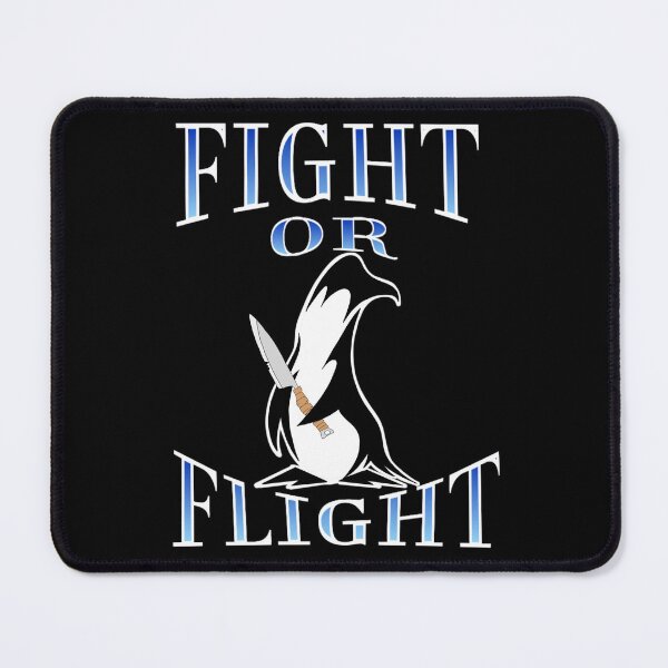 Item preview, Fight Or Flight Meme Penguin designed and sold by TheEndDesign.