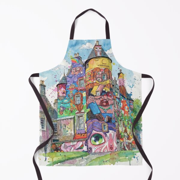 Item preview, Watercolour illustration of Kelburn Castle, Ayrshire, Scotland designed and sold by davidelder.