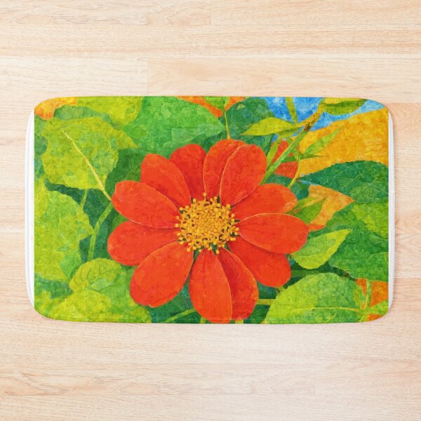 Item preview, Zinnia, Wild Flower, Papercut Collage Childrens Book Illustration, designed and sold by SWSandraWechner.
