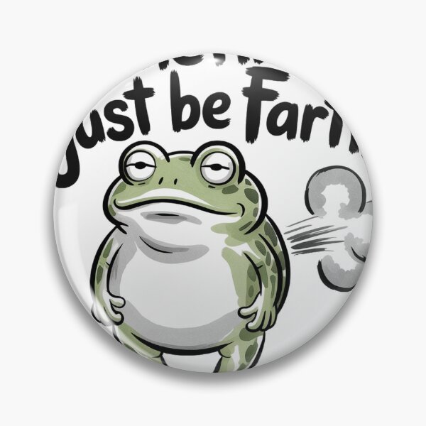 Item preview, Zen Ink Wash Frog with Funny Gas Cloud designed and sold by Bloomkept.