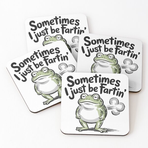 Item preview, Zen Ink Wash Frog with Funny Gas Cloud designed and sold by Bloomkept.