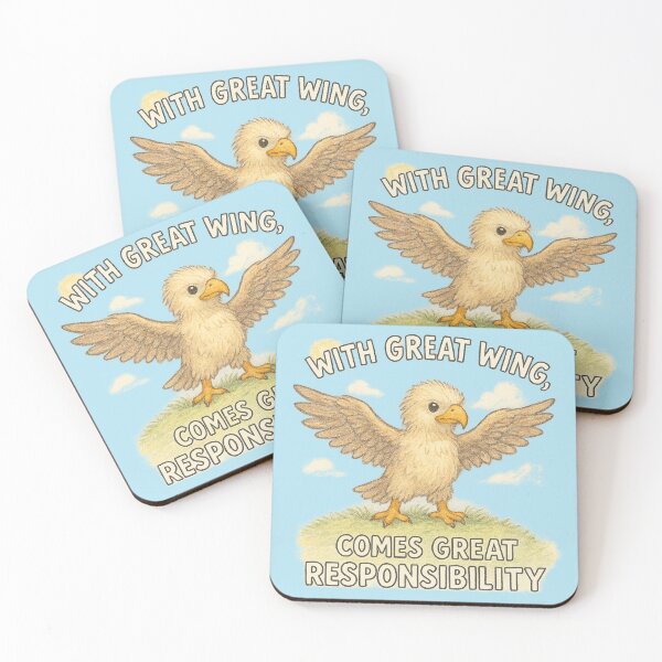 Item preview, With Great Wing, Comes Great Responsibility: Eagle Chick Design designed and sold by ChirpInc.
