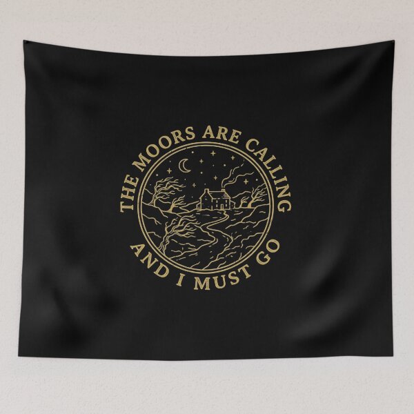 Item preview, Wuthering Heights The Moors Are Calling And I Must Go Gold designed and sold by Fenay Designs.