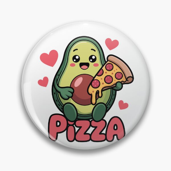 Item preview, A cute sweet avocado eating pizza designed and sold by jkrphoto.