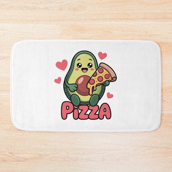 Item preview, A cute sweet avocado eating pizza designed and sold by jkrphoto.