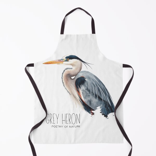 Item preview, Great Grey Heron – Elegant Bird Wildlife Illustration designed and sold by ArcticFoxStudio.