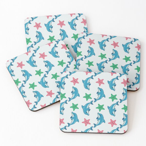 Item preview, Cute Dancing Dolphins & Smiling Starfish designed and sold by Madhav Creations Studio.