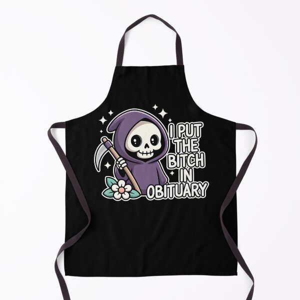 Item preview, I Put The Bitch In Obituary Grim Reaper designed and sold by TshirtsOnline-.