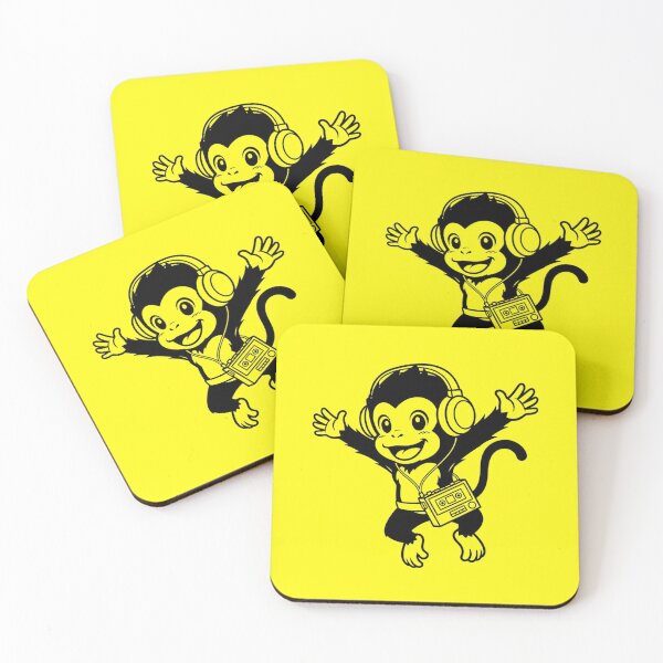 Item preview, Happy DJ Monkey – Retro Beats & Good Vibes designed and sold by mirojurin by AXXISS .
