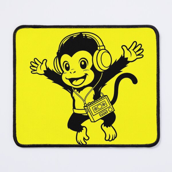 Item preview, Happy DJ Monkey – Retro Beats & Good Vibes designed and sold by mirojurin by AXXISS .