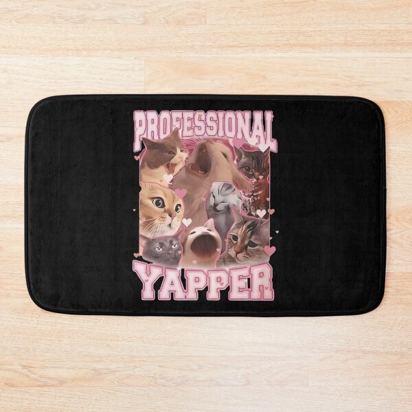 Item preview, Professional Yapper Cat Meme - Pink Retro Collage designed and sold by MOFAPPAREL.