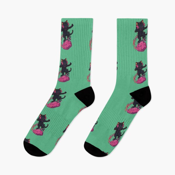 Item preview, Cool Skater Black Cat With Pink Headphones designed and sold by VantagePrints.