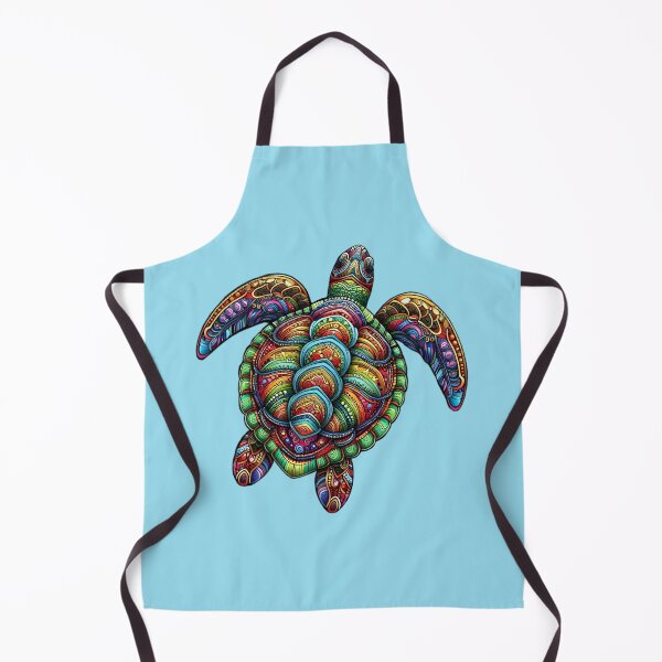 Item preview, Colorful Tribal Sea Turtle – Ocean Animal Design designed and sold by Zaru Art Studio.