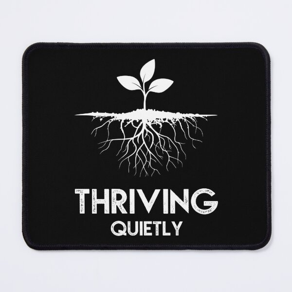 Item preview, Thriving Quietly – Minimalist Roots Plant Design (White Version) designed and sold by ArtfulVibesStudio.