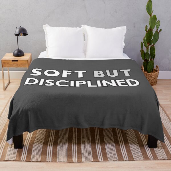 Item preview, Soft but Disciplined – Minimal Motivation Quote designed and sold by alaa9898.