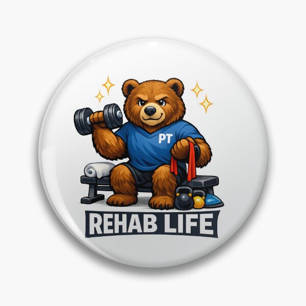 Item preview, Rehab Life Physical Therapist Bear PT Workout Recovery Strength Therapy Design designed and sold by ClinicalHubs.