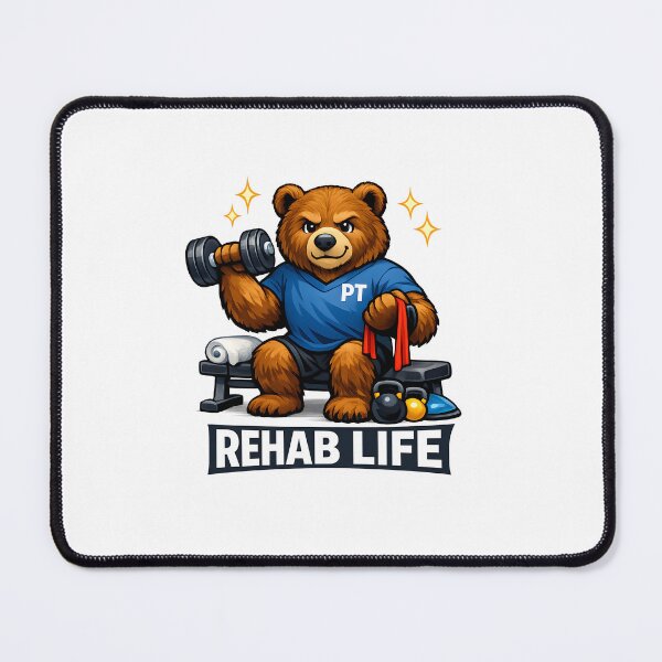 Item preview, Rehab Life Physical Therapist Bear PT Workout Recovery Strength Therapy Design designed and sold by ClinicalHubs.
