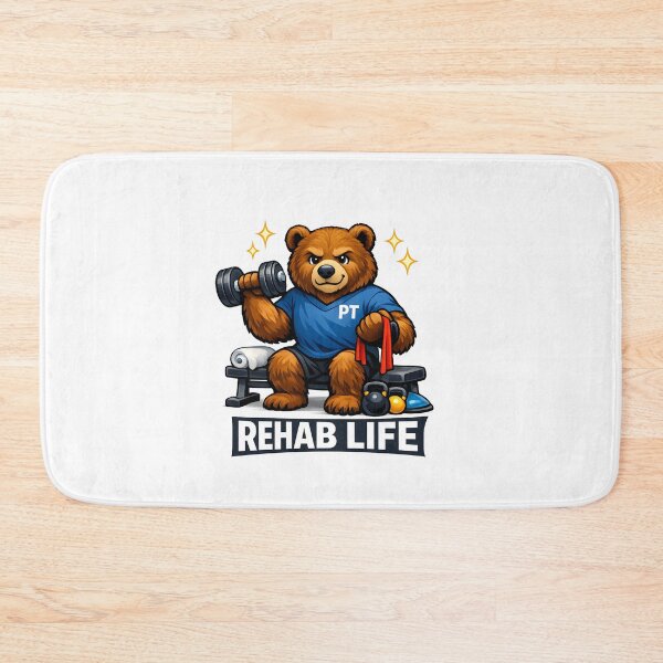 Item preview, Rehab Life Physical Therapist Bear PT Workout Recovery Strength Therapy Design designed and sold by ClinicalHubs.