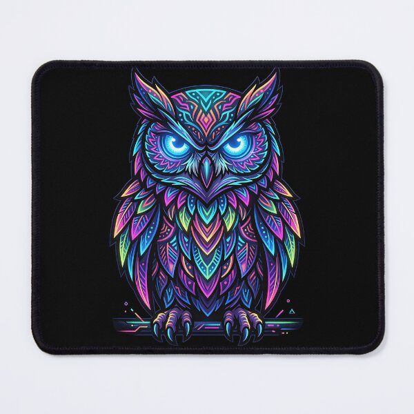 Item preview, Neon Owl Night Party – Glowing Night Vibes designed and sold by RH Design Lab.