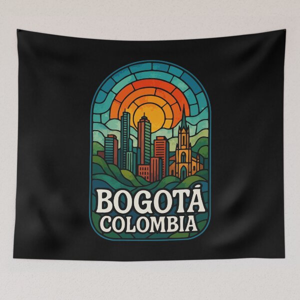 Item preview, Bogotá Colombia Stained Glass Travel designed and sold by TomFrontierArt.