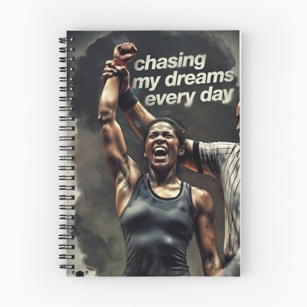 Item preview, Chasing My Dreams Every Day - Victorious Female Wrestler designed and sold by Coach-Riz.