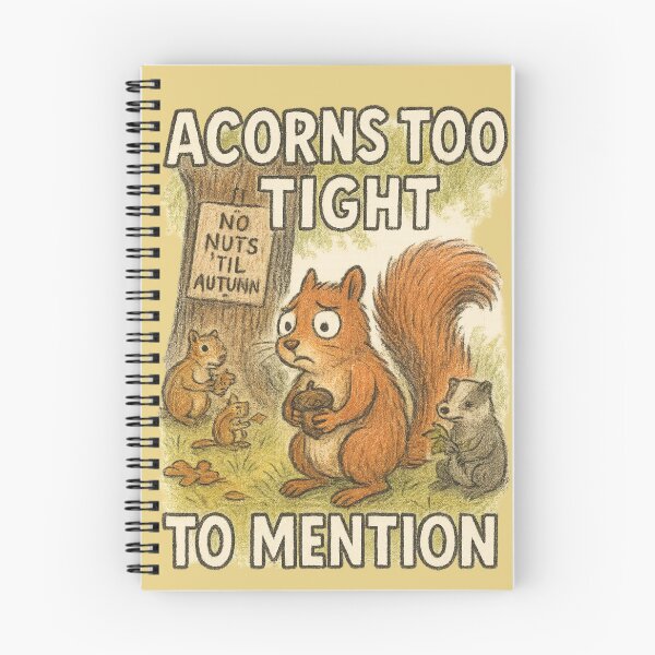 Item preview, Acorns Too Tight to Mention: Funny Squirrel Design designed and sold by ChirpInc.