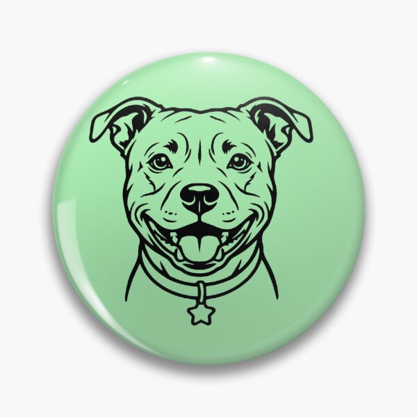 Item preview, Happy Pitbull Line Art Illustration designed and sold by mirojurin by AXXISS .