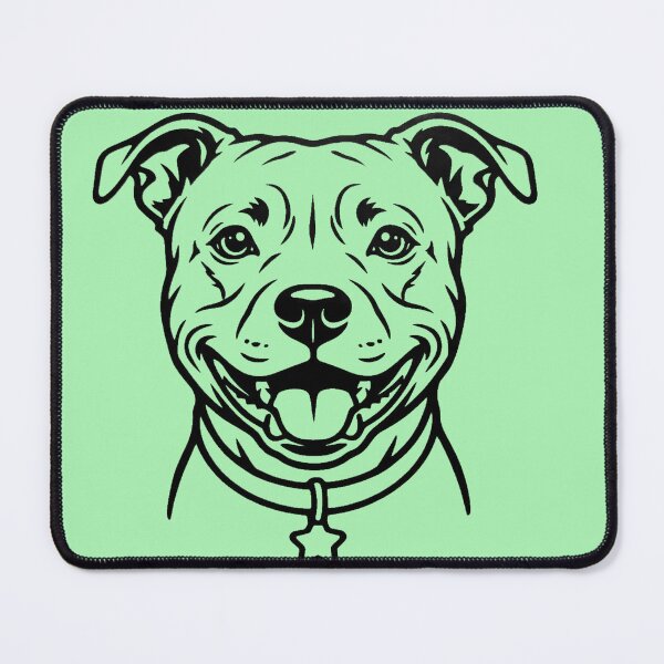 Item preview, Happy Pitbull Line Art Illustration designed and sold by mirojurin by AXXISS .