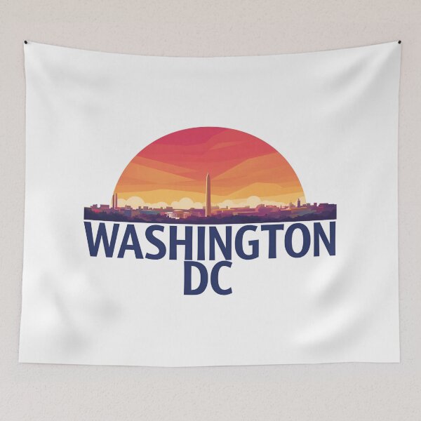 Item preview, Washington DC Purple Sunset Skyline Silhouette designed and sold by Fenay Designs.