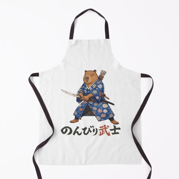 Item preview, Cute Samurai Capybara Relaxed Warrior Japanese Kawaii Art designed and sold by JessArty ⭐⭐⭐⭐⭐.