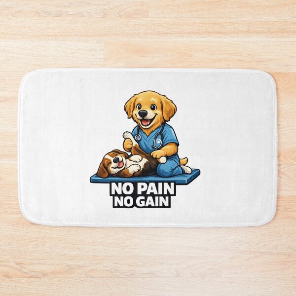 Item preview, No Pain No Gain Physical Therapy Dog Rehab PT Motivational Healthcare Recovery Design designed and sold by ClinicalHubs.