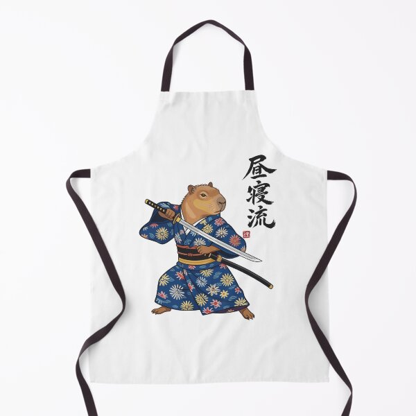 Item preview, Samurai Capybara Zen Style Japanese Animal Warrior Art designed and sold by JessArty ⭐⭐⭐⭐⭐.