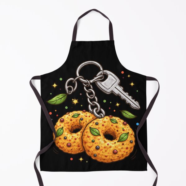 Item preview, Fun Street Food Art – Vada Keychain Illustration designed and sold by LineLoo.