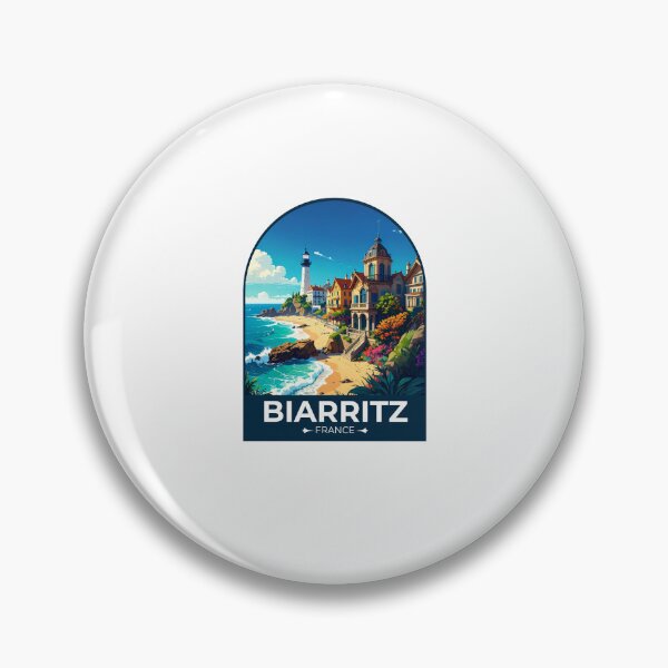 Item preview, Biarritz France Sticker designed and sold by TulipaGraphics.