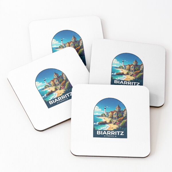 Item preview, Biarritz France Sticker designed and sold by TulipaGraphics.