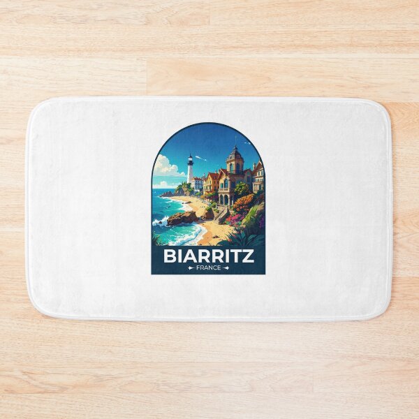 Item preview, Biarritz France Sticker designed and sold by TulipaGraphics.