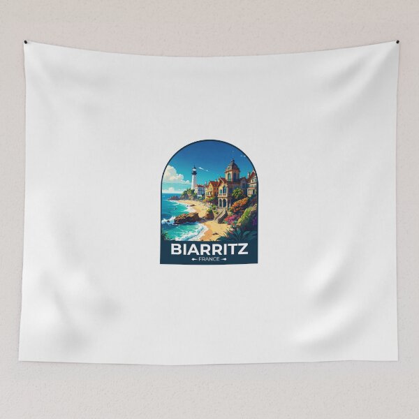 Item preview, Biarritz France Sticker designed and sold by TulipaGraphics.