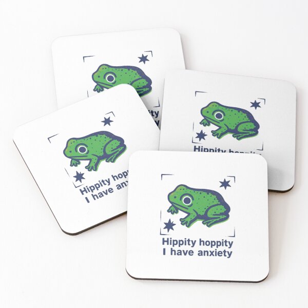 Item preview, Hippity Hoppity I Have Anxiety - Funny Anxious Frog designed and sold by HBDStudio.