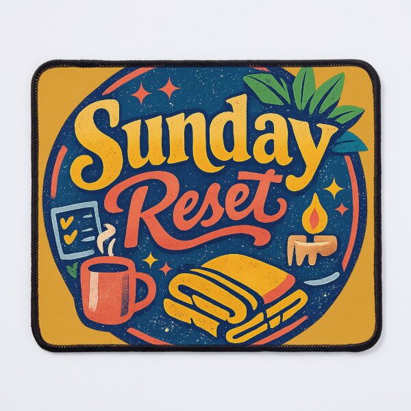 Item preview, Sunday Reset Cozy Ritual Badge designed and sold by VaultInk.