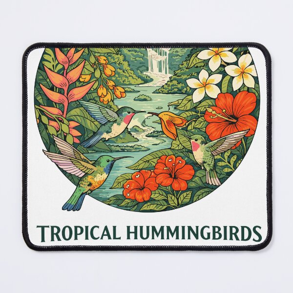 Item preview, Tropical Hummingbirds T-Shirt designed and sold by Matinez Pink.