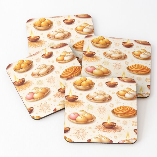 Item preview, Radiant Festival of Lights: Premium Indian Sweet Treat Seamless Art designed and sold by OpenDreamArts.