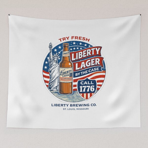 Item preview, Liberty Lager Beer T-Shirt designed and sold by Matinez Pink.
