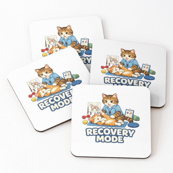 Item preview, Recovery Mode Cat Physical Therapy Cute Rehab Therapy PT Motivational Design designed and sold by ClinicalHubs.