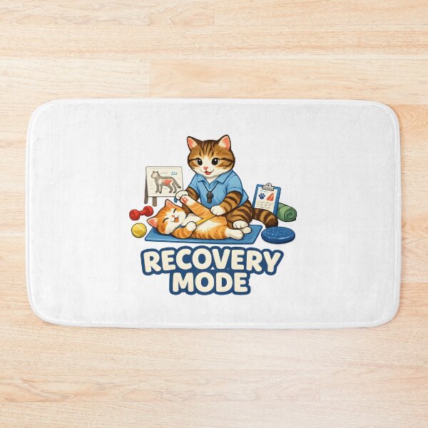 Item preview, Recovery Mode Cat Physical Therapy Cute Rehab Therapy PT Motivational Design designed and sold by ClinicalHubs.