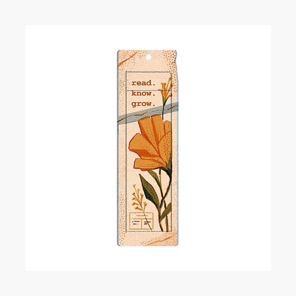 Item preview, Flowers Bookmark | Bookish Bookmarks | read, know, grow designed and sold by Nyxander's Bookish Catalogue.
