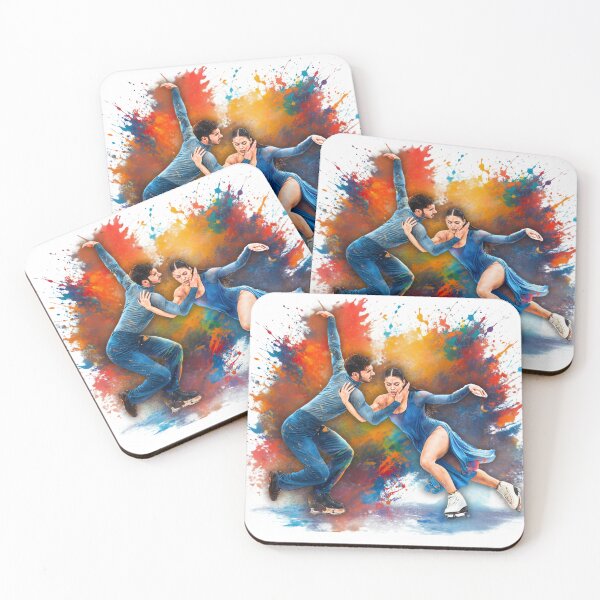 Item preview, Ice Dance Explosion – Guillaume Cizeron & Laurence Fournier Beaudry  designed and sold by origin-arthouse.