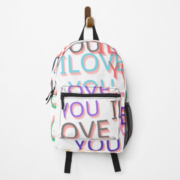 Item preview, Colorful Glitch I Love You Typography Design designed and sold by STICKOANIME.