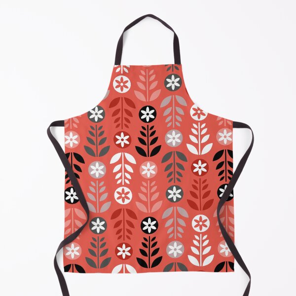 Item preview, Scandinavian Flowers Red designed and sold by Pinkdeer Designs.